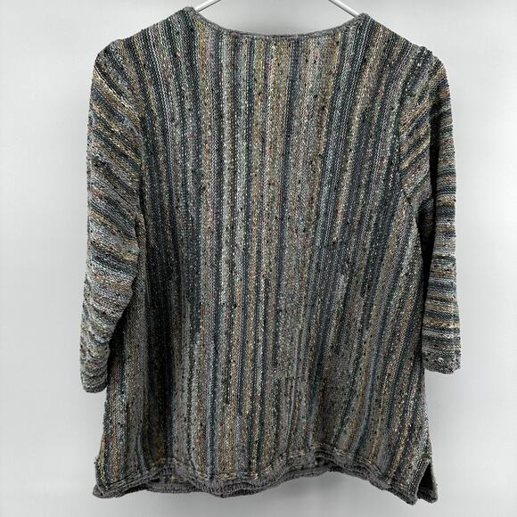J.Jill Striped Confetti Sweater Round Neck Relaxed Oversized Multicolor XLP - Picture 5 of 5